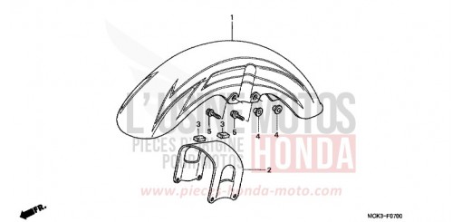 FRONT FENDER VT1100C22 de 2002